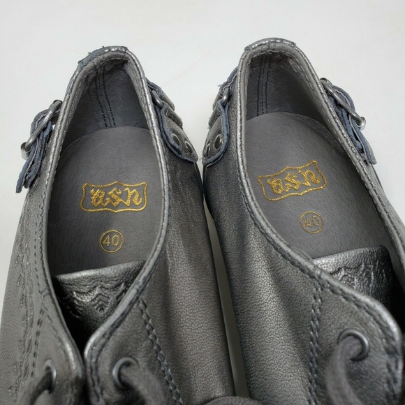 ASH Limited Womens Sneakers Silver Gray Virgo Lace - Picture 6 of 7